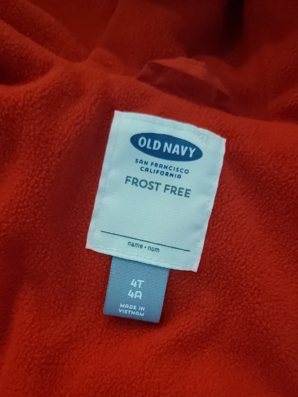 Kid's Red Puffer Jacket with Hood